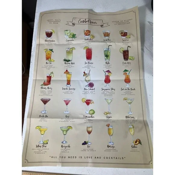 Cocktail Lover 500 pc Jigsaw Puzzle w/Poster sealed Ningbo Johnshen - Picture 7 of 7